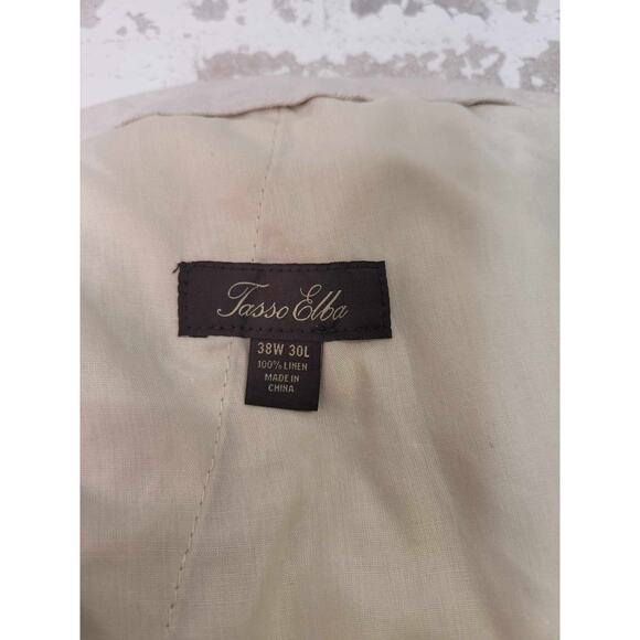 2592 Tasso Elba Men's 100% Linen‎ Pants Size 38x30 - Picture 5 of 5